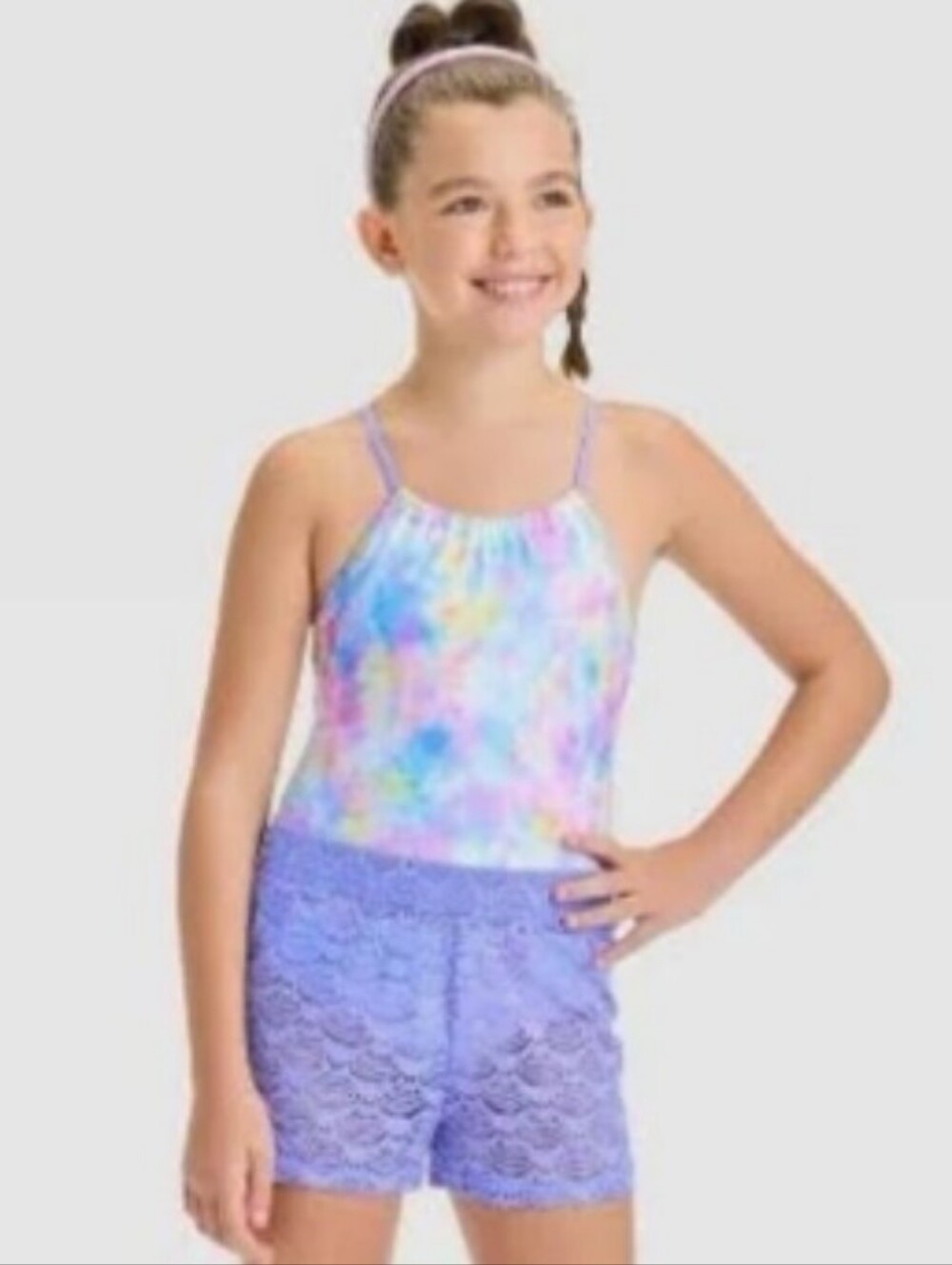 New- Cat & Jack Girls Bathing Suit Set